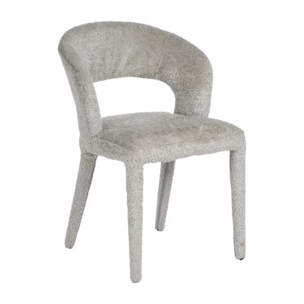 SILLA BEIGE TEJIDO-METAL 55 X 60 X 80 CM - Imagen 3