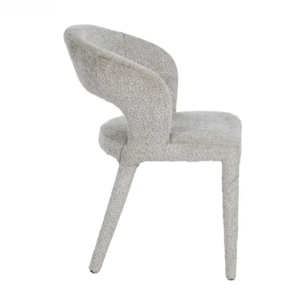 SILLA BEIGE TEJIDO-METAL 55 X 60 X 80 CM - Imagen 4