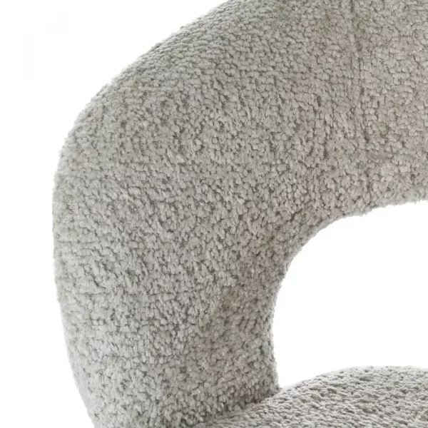 SILLA BEIGE TEJIDO-METAL 55 X 60 X 80 CM - Imagen 9