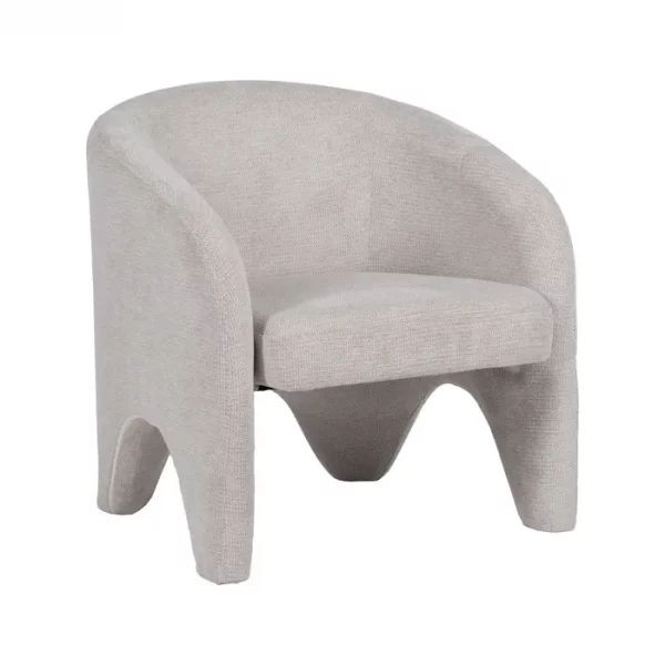 SILLÓN BEIGE TEJIDO SALÓN 74 X 73 X 75 CM - Imagen 2