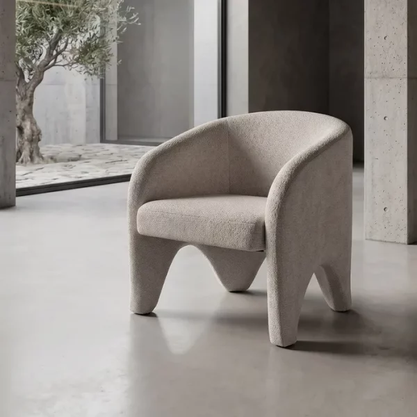SILLÓN BEIGE TEJIDO SALÓN 74 X 73 X 75 CM