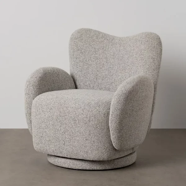 SILLÓN JASPEADO TEJIDO SALÓN 78 X 76 X 80 CM - Imagen 2