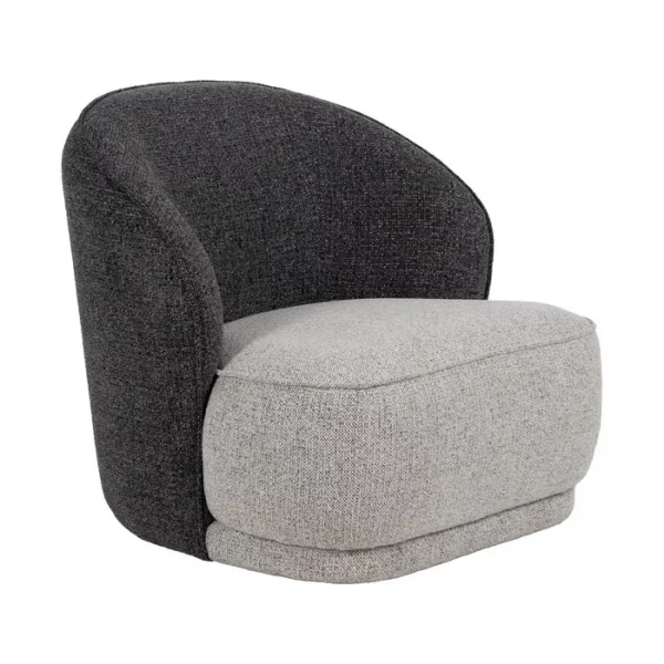 SILLÓN BICOLOR TEJIDO SALÓN 78 X 81 X 74 CM - Imagen 2