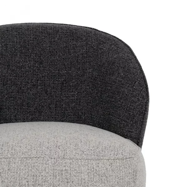 SILLÓN BICOLOR TEJIDO SALÓN 78 X 81 X 74 CM - Imagen 5