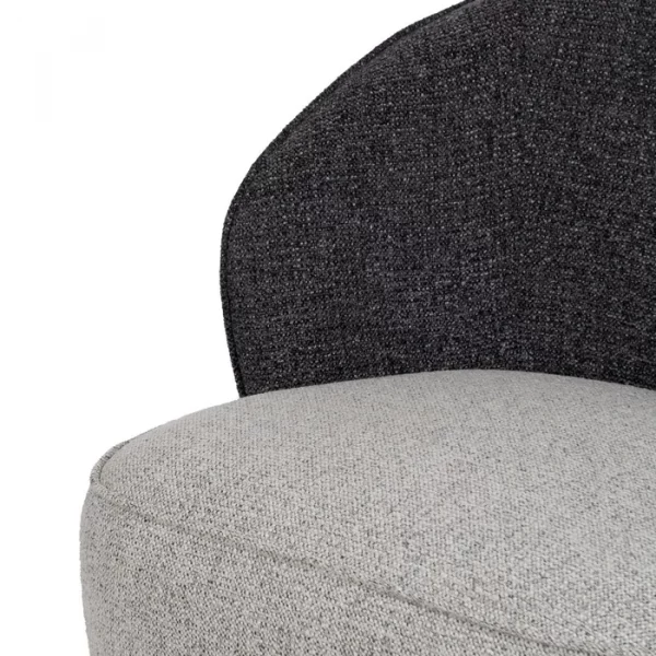 SILLÓN BICOLOR TEJIDO SALÓN 78 X 81 X 74 CM - Imagen 6