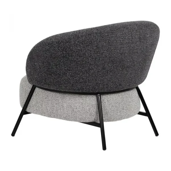 SILLÓN BICOLOR TEJIDO-METAL SALÓN 85 X 81 X 73 CM - Imagen 4