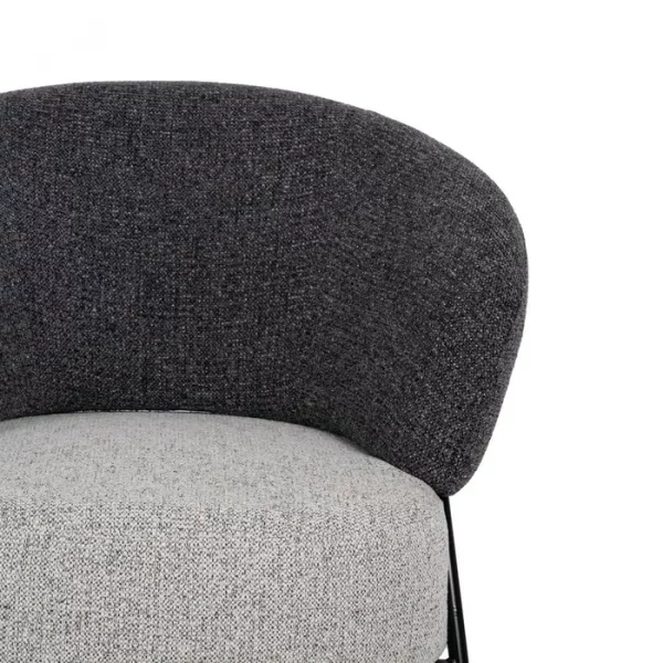 SILLÓN BICOLOR TEJIDO-METAL SALÓN 85 X 81 X 73 CM - Imagen 5