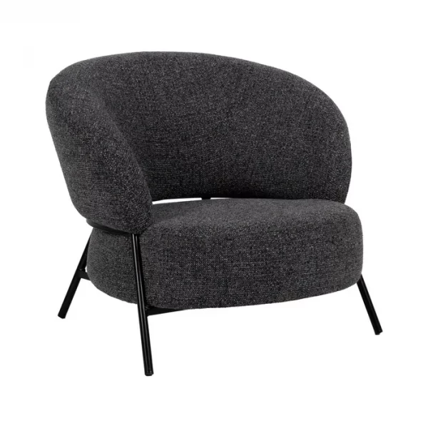 SILLÓN JASPEADO TEJIDO-METAL SALÓN 85 X 81 X 73 CM - Imagen 2