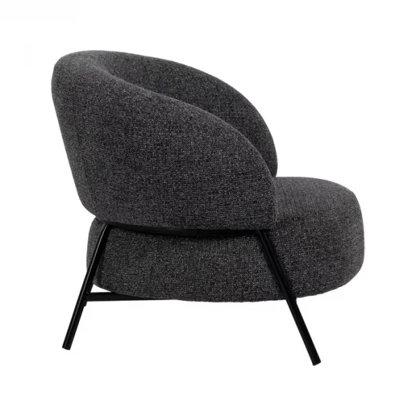 SILLÓN JASPEADO TEJIDO-METAL SALÓN 85 X 81 X 73 CM - Imagen 3