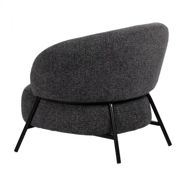 SILLÓN JASPEADO TEJIDO-METAL SALÓN 85 X 81 X 73 CM - Imagen 4