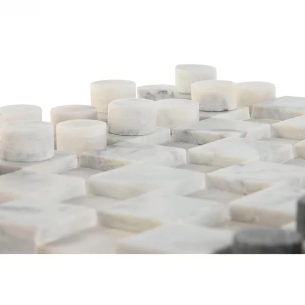 JUEGO PIEDRA 30X30X3 DAMAS BLANCO - Imagen 2