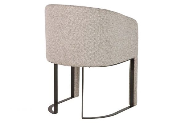 BUTACA CHENILLA METAL DORADO TACOMA 60x59x83 CM - Imagen 4