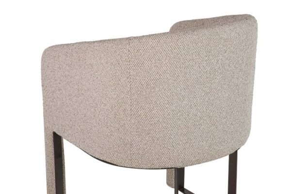 BUTACA CHENILLA METAL DORADO TACOMA 60x59x83 CM - Imagen 2