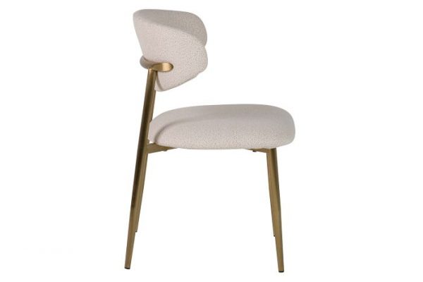 SILLA CHENILLA ACERO INOXIDABLE LECCE 54x57x81 CM - Imagen 5