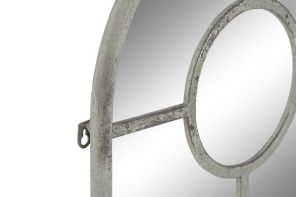 ESPEJO METAL 42X2,5X122 VENTANA ENVEJECIDO GRIS - Imagen 2