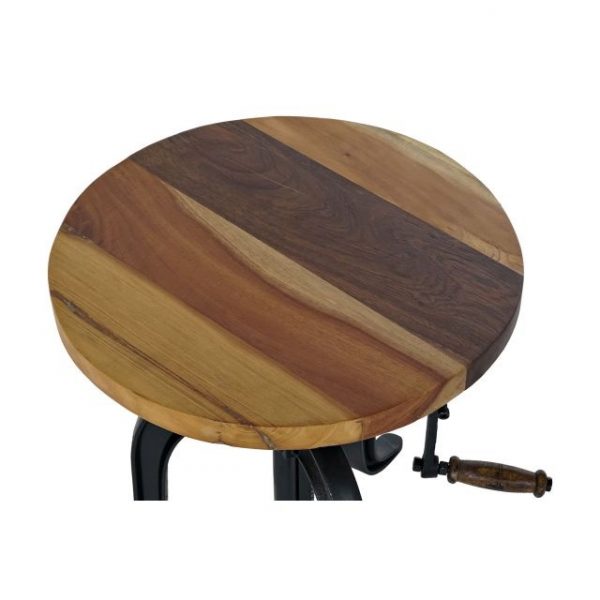 MESITA AUXILIAR MADERA 45X45X42 63CM AJUSTABLE 62C - Imagen 2