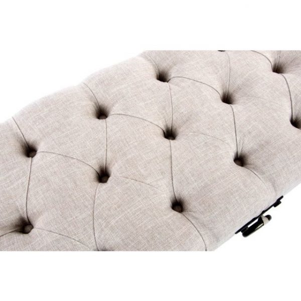 DESCALZADORA LINO MDF 122X47X43 BEIGE - Imagen 2
