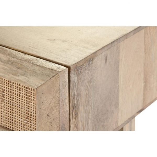 CONSOLA MANGO RATAN 120X35X77 23,25 NATURAL MARRON - Imagen 3