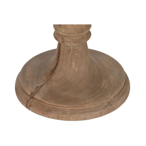 LAMPARA PIE MADERA YUTE 58X58X178 TALLADA - Imagen 3