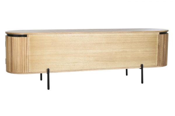 MUEBLE TV PAULOWNIA METAL 180X40X55 31,44 NATURAL - Imagen 10