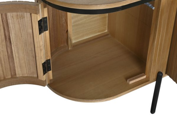MUEBLE TV PAULOWNIA METAL 180X40X55 31,44 NATURAL - Imagen 7
