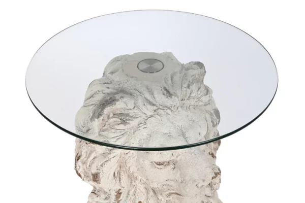 MESITA AUXILIAR MAGNESIA CRISTAL 52X44X72 LEON - Imagen 3