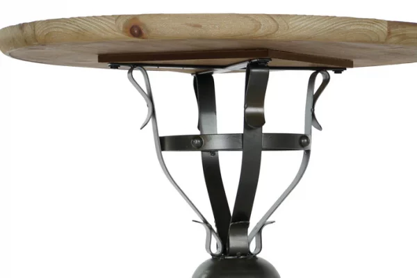 MESITA AUXILIAR ABETO METAL 60X60X63,5 NEGRO - Imagen 5