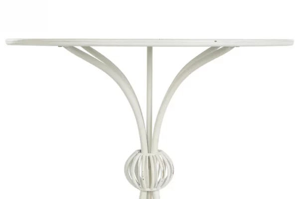 MESITA AUXILIAR METAL 81X81X81,5 BLANCO - Imagen 4