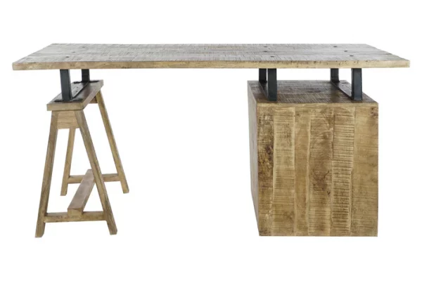 ESCRITORIO MANGO METAL 160X80X75 64,28 NATURAL - Imagen 11
