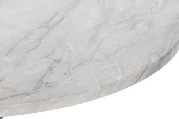 MESITA AUXILIAR MDF METAL 80X80X76 SIMIL MARMOL - Imagen 3