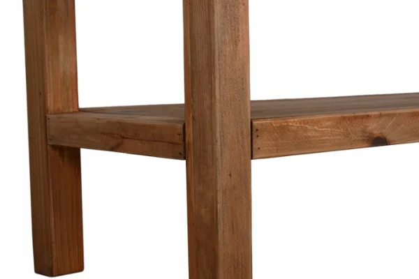 CONSOLA MADERA RECICLADA PINO 160X48X80 NATURAL - Imagen 8