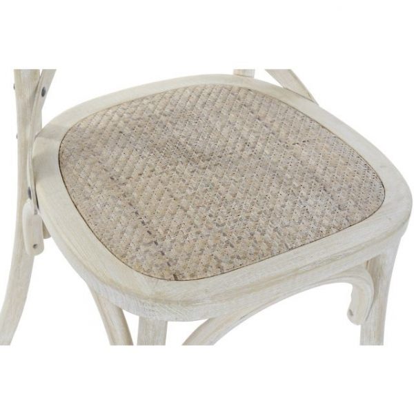 SILLA OLMO RATAN 50X52,5X88 CROSSBACK ENVEJECIDO - Imagen 2