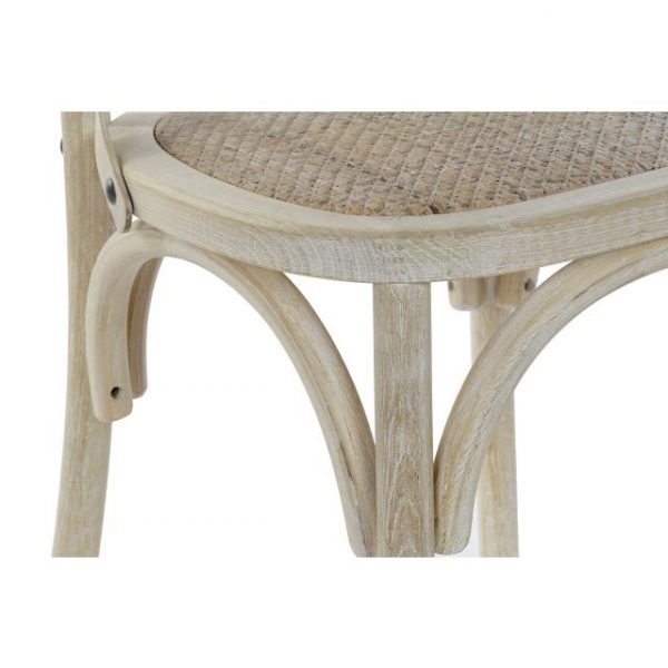 SILLA OLMO RATAN 50X52,5X88 CROSSBACK ENVEJECIDO - Imagen 4
