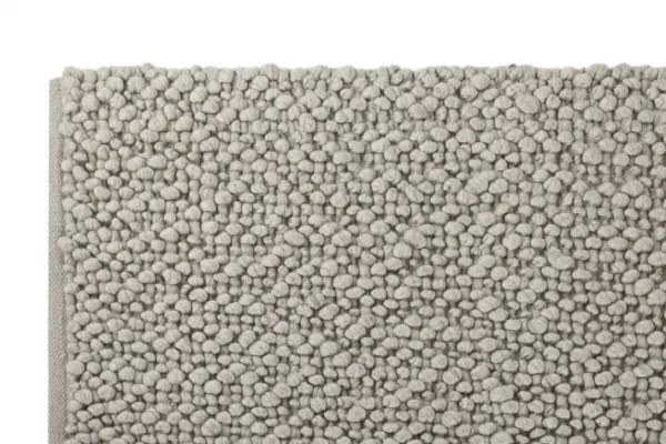 ALFOMBRA LANA ALGODON 230X160 TEJIDA A MANO BEIGE - Imagen 2