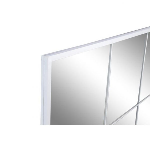 ESPEJO HIERRO CRISTAL 90X2X150 VENTANA BLANCO - Imagen 2
