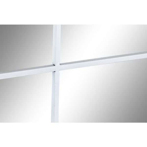 ESPEJO HIERRO CRISTAL 90X2X150 VENTANA BLANCO - Imagen 3