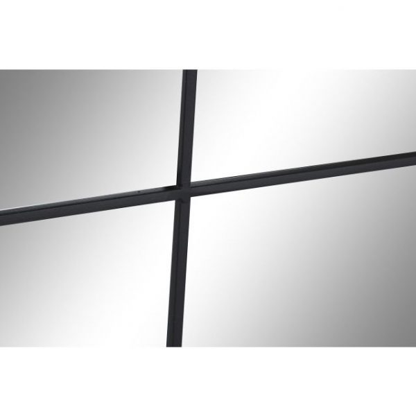 ESPEJO HIERRO CRISTAL 90X2X150 VENTANA NEGRO - Imagen 3
