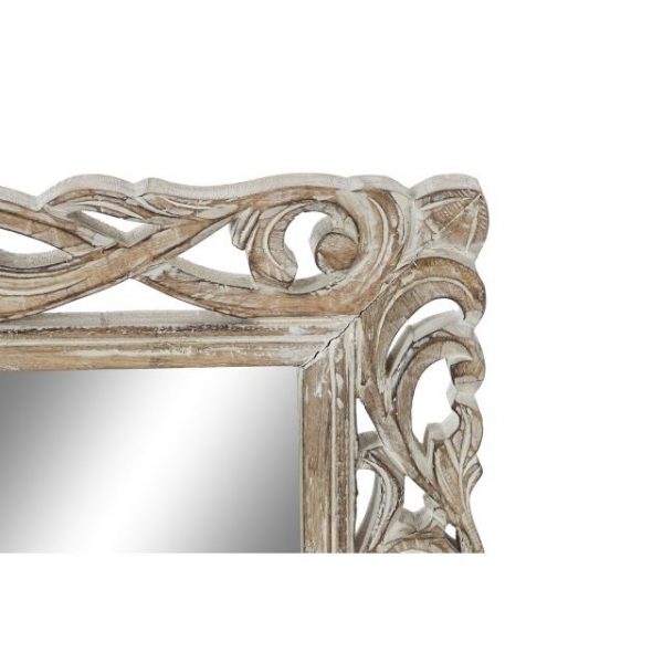 ESPEJO MANGO 153X3X52 FLORAL DECAPE BLANCO - Imagen 3