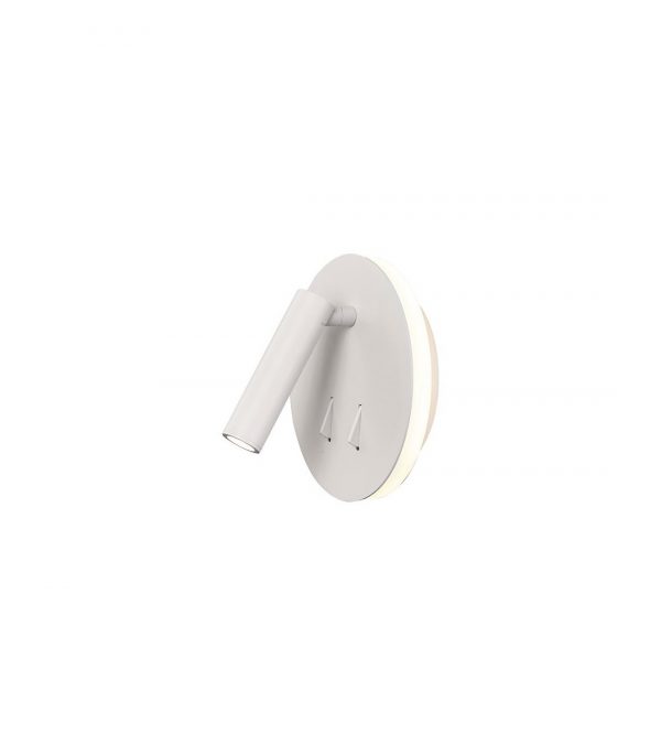 APLIQUE CAYMAN BLANCO LECTOR LED 3W+6W 3000K MANTRA 6080