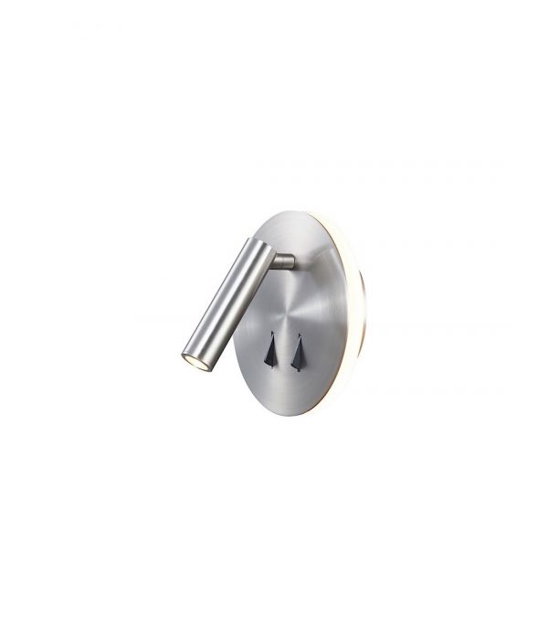 APLIQUE CAYMAN NIQUEL LECTOR LED 3W+6W 3000K MANTRA 6081