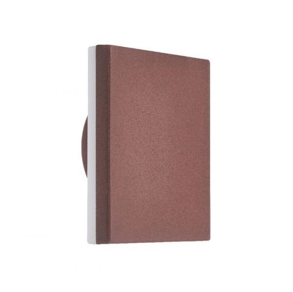 APLIQUE EXTERIOR LED BORA CUADRADO CORTEN 6539 MANTRA