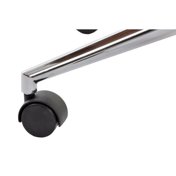 SILLA PU NOGAL 60X65,5X118 AJUSTABLE CROMADO NEGRO - Imagen 5