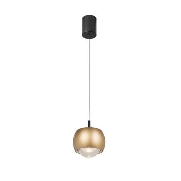 COLGANTE 1 LUZ ROLLER ORO 8541 MANTRA