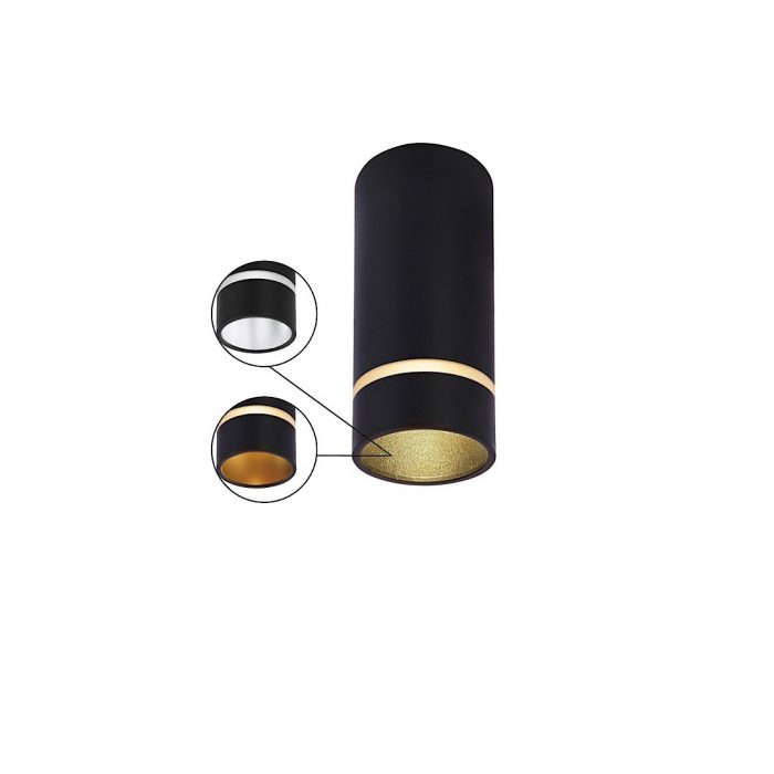 FOCO SPLIT GU10 NEGRO 8885 MANTRA