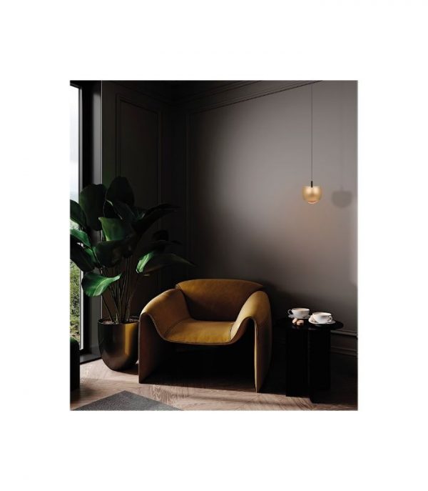 COLGANTE 1 LUZ ROLLER ORO 8541 MANTRA - Imagen 2