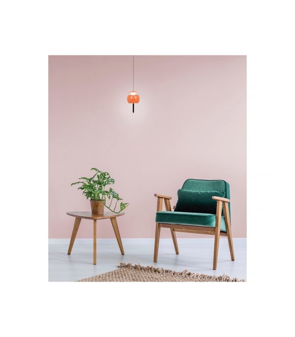 COLGANTE 1 LUZ ROLLER NARANJA 8409 MANTRA - Imagen 2