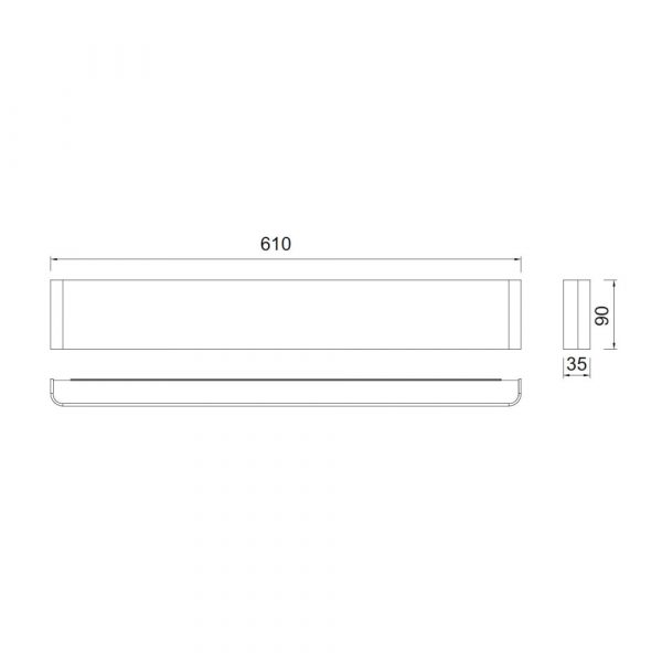 APLIQUE LED 20W 3000K EGEO BLANCO 8908 MANTRA - Imagen 4