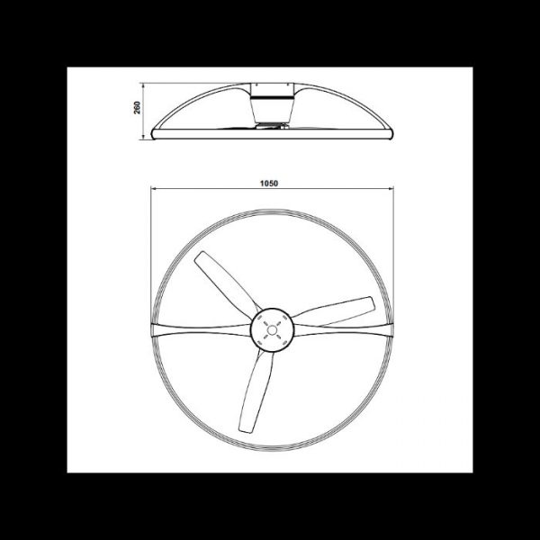 NEPAL VENTILADOR PLATA/NOGAL LED 7533 MANTRA - Imagen 4