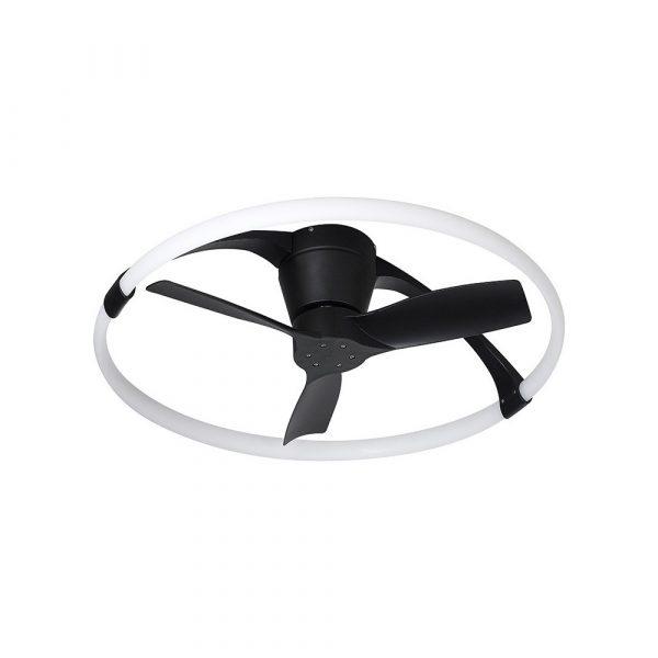 NEPAL MINI VENTILADOR NEGRO LED 7802 MANTRA - Imagen 2