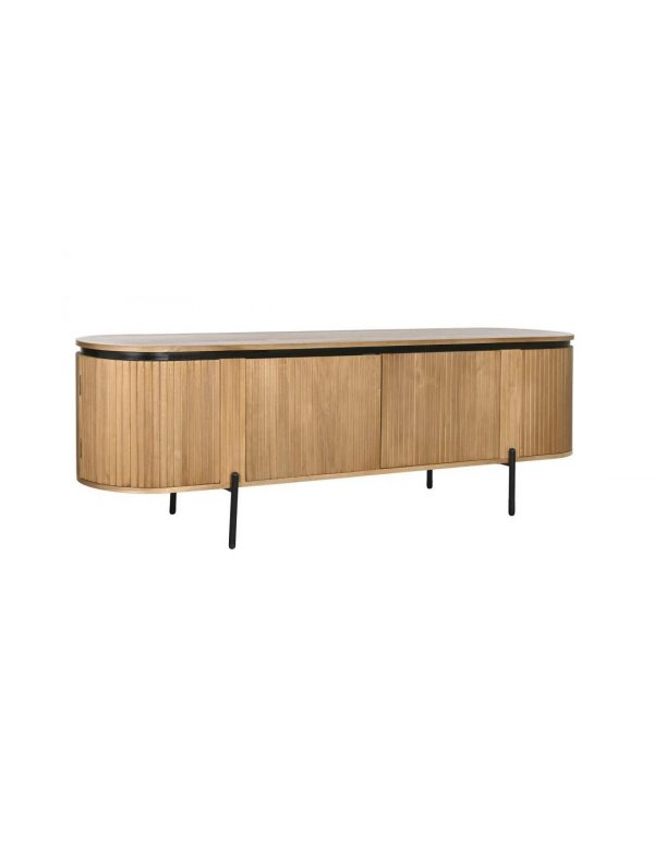 MUEBLE TV PAULOWNIA METAL 180X40X55 31,44 NATURAL